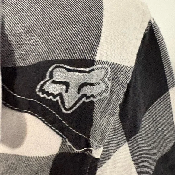 Fox Racing Company Black & Pink Ombre Buffalo Check Button-Up Shirt - Picture 3 of 5